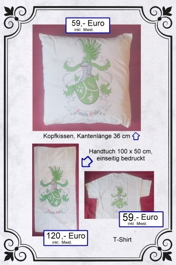 Kissen, Handtuch, T-Shirt