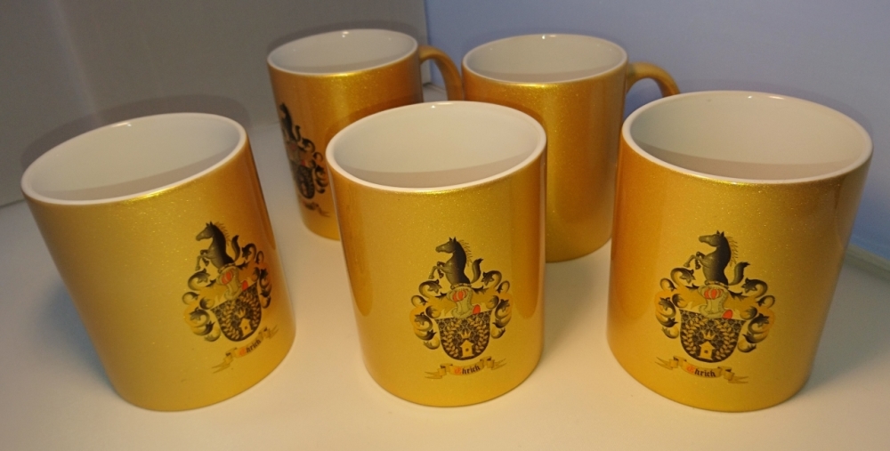 bedruckte Tassen mit Wappen